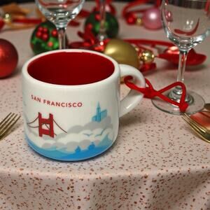 Starbucks You Are Here San Francisco Mug Ornament 2oz Mini Coffee Cup EUC